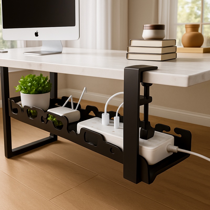 Cable Tray Under Desk - Portacavi in Metallo da Installare Sotto