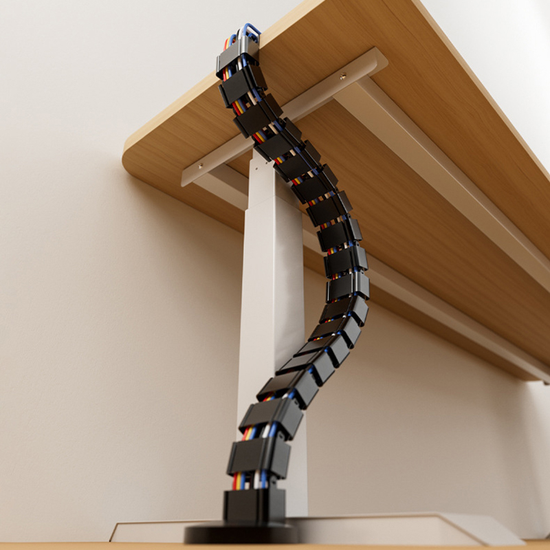 Cable Tray Under Desk - 【L】Organizzatore di Cavi a Serpentina da