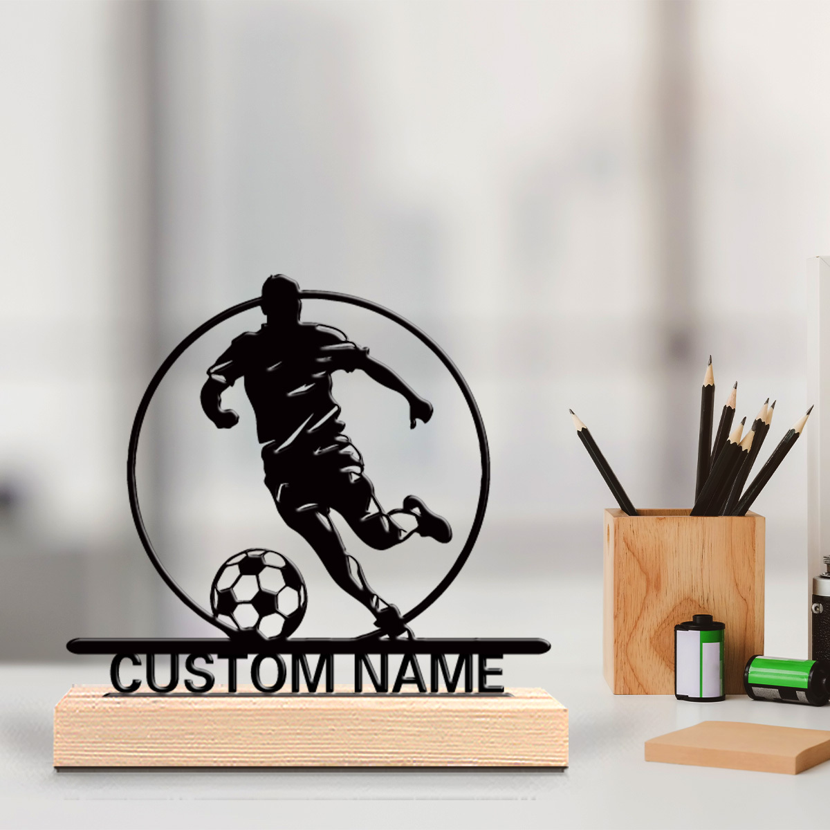 Office Furniture Brands - Statua in Metallo Personalizzata di Calciatore