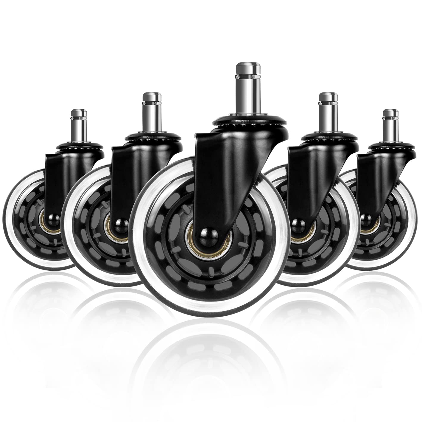 Office Furniture Hardware - 5 Rotelle Universali Silenziose da 50KG,