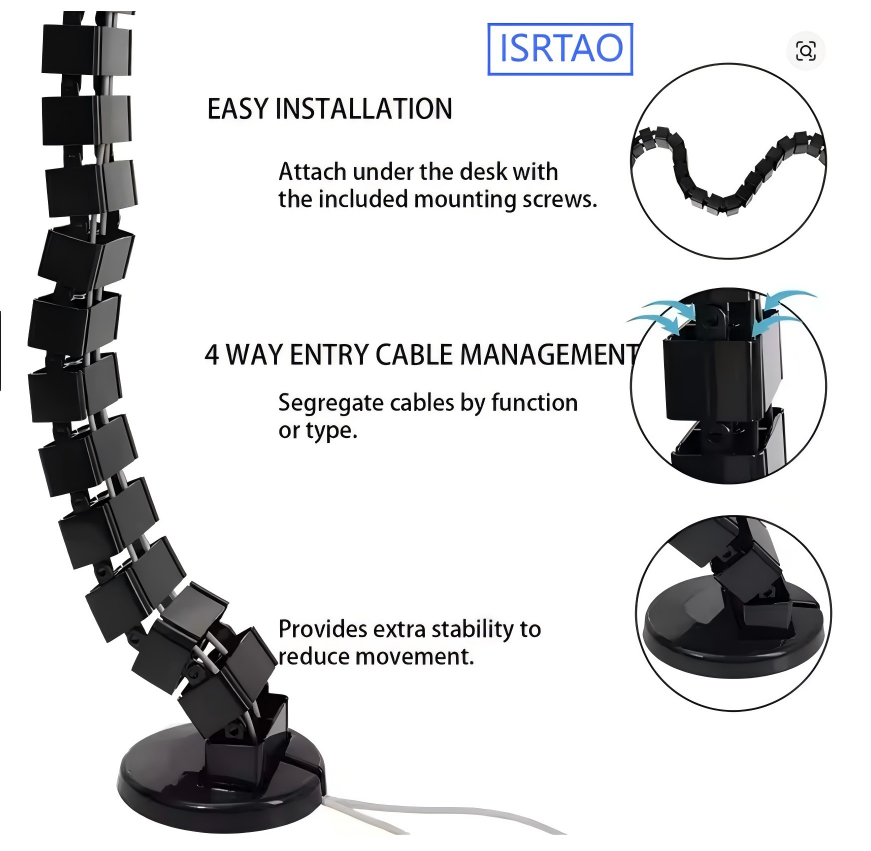 ISRTAO Vassoio per la Gestione - Cable Tray Under Desk recensione e prezzo