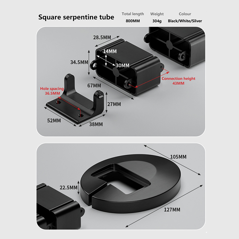 【L】Organizzatore di Cavi a Ser - Cable Tray Under Desk recensione e prezzo