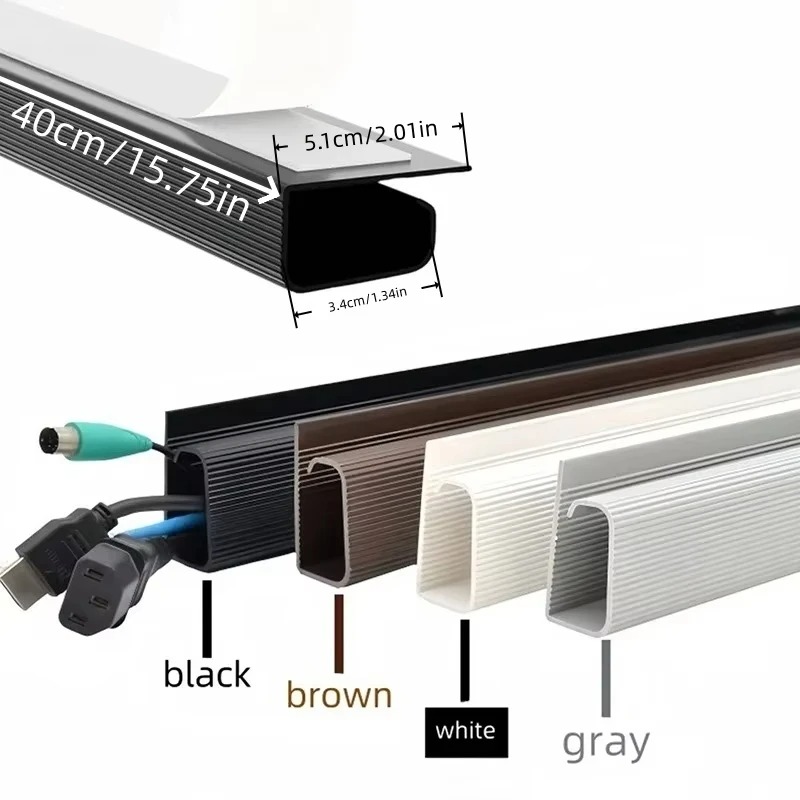 1PC Canalina in PVC per Gestio - Cable Tray Under Desk recensione e prezzo