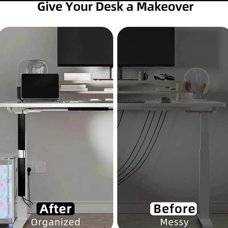 1PC Canalina in PVC per Gestio - Cable Tray Under Desk recensione e prezzo